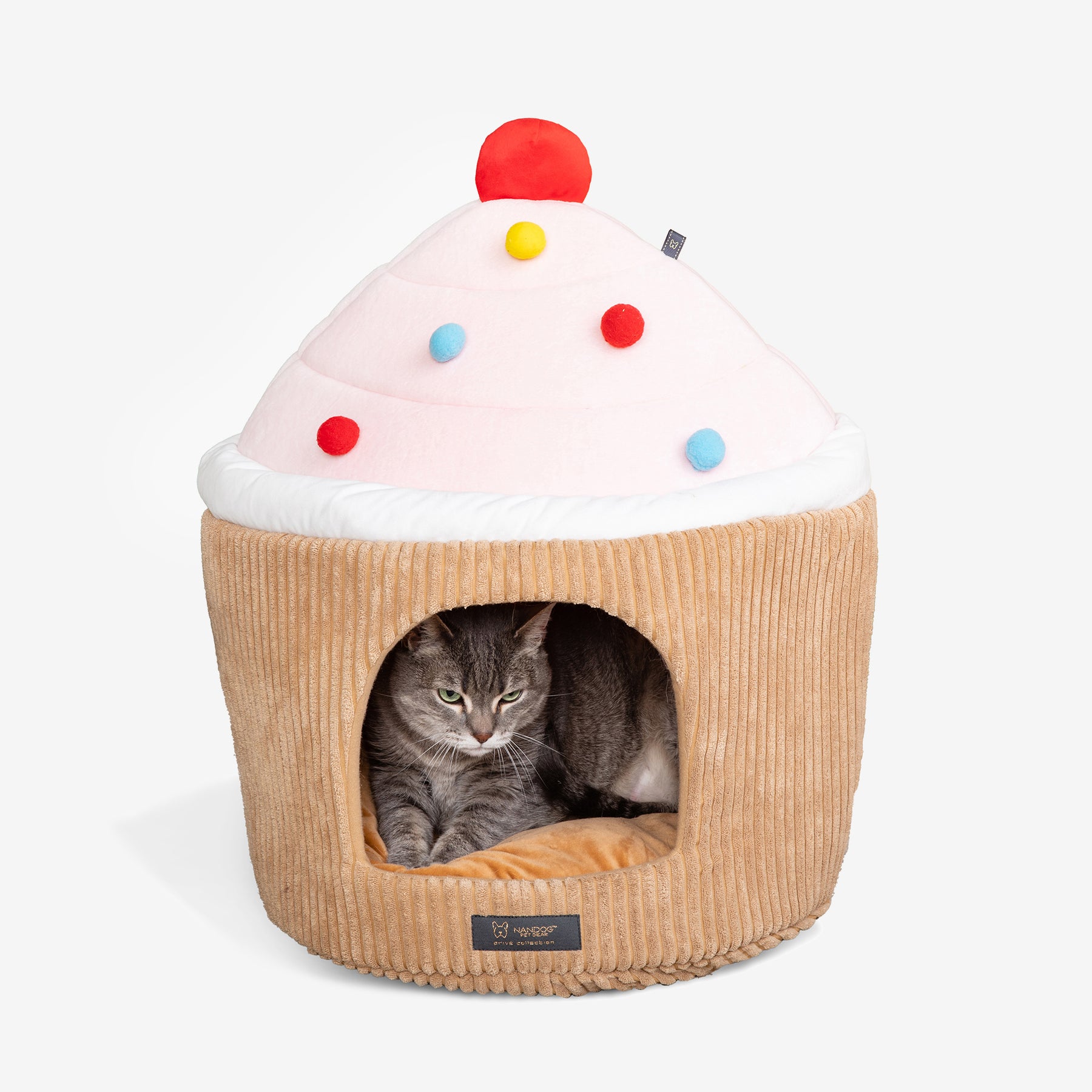 Cama para Gatos Cachorros Cupcake de Baunilha Nandog Pet Gear